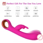 12 Speed USB Rechargeable G Spot Silicone Vibrator - Image 2