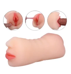 2-in-1 Pussy and Mouth Male Masturbation Stroker Toy