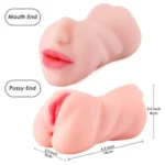 3 In 1 Male Masturbator Pocket Pussy With Mouth, Vagina & Ass For Men - Image 3