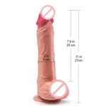 Batman 11 Inch Big Realistic Silicone Dildo 8 Inch Insertion Length - Image 9