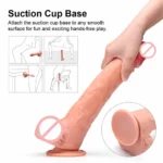 Batman 11 Inch Big Realistic Silicone Dildo 8 Inch Insertion Length