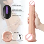 Big Shot Dancing Real Feel Dildo with Suction Cup for Women
