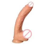 Gladiator 10 Inch Big Real Feel Silicone Dildo with Suction