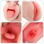 Pocket Pussy With Realistic Mouth 3D Teeth And Tongue For Men - Image 3