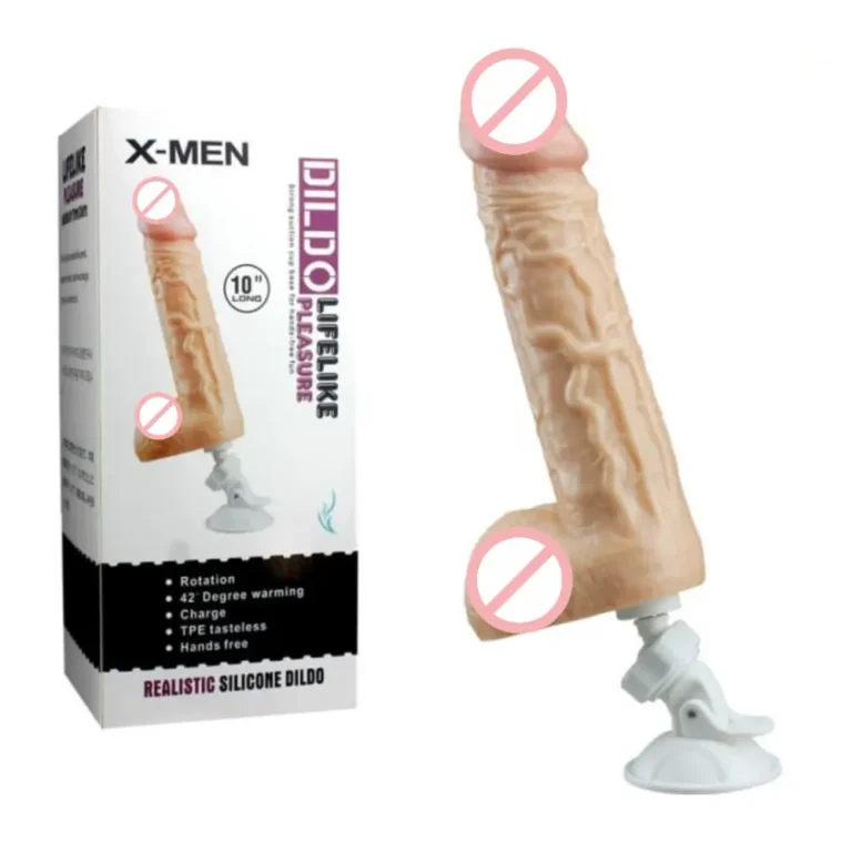 X-Men Real Feel 6 Inch Automatic Thrusting Dildo with Suction