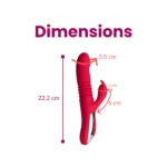 12 Mode Thrusting Rabbit Vibrator with G-Spot and Clitoral Stimulator