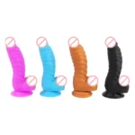 18.5 CM Silicone Realistic Vibrator Strong Dildo