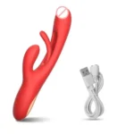 3-in-1 Rabbit G-Spot Teaser & Clitoral Vibrator With 7 Modes Pleasure Toy For Couples (Pink)