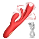 3-in-1 Rabbit G-Spot Teaser & Clitoral Vibrator With 7 Modes Pleasure Toy For Couples (Pink)