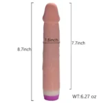 8 Inch Soft Silicone Dildo Vibrator