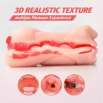 ErosX 3 In 1 RealFeel Mouth Vagina Anal Masturbator - Image 8