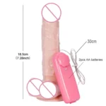 Luxury Rotating RealFeel Dildo Vibrator with Remote