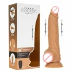 Naked Addiction 9 Inch Wireless Thrusting Dildo with Remote