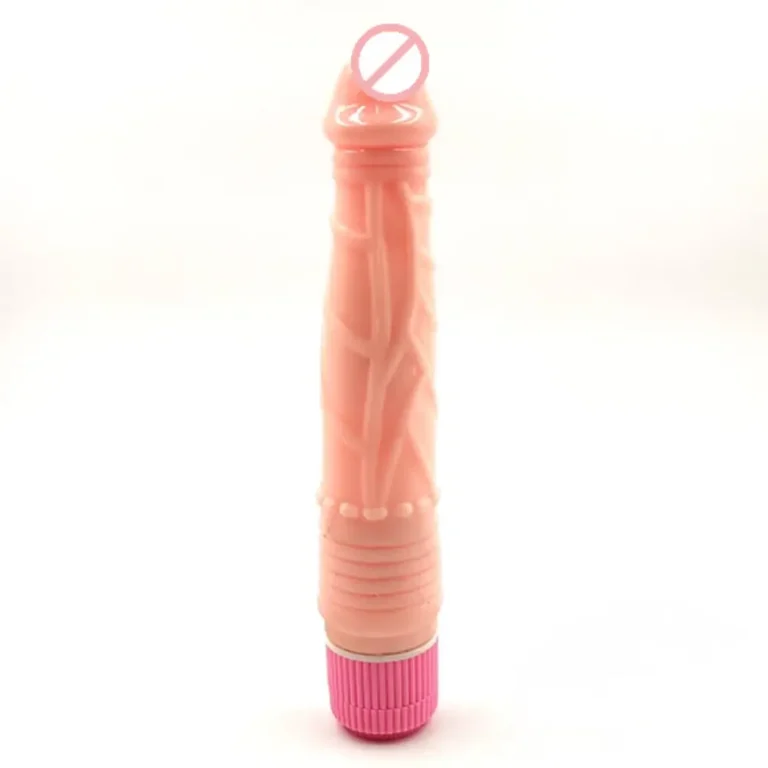 Pink Cap Hot Boy 7 Inch Vibrating Dildo