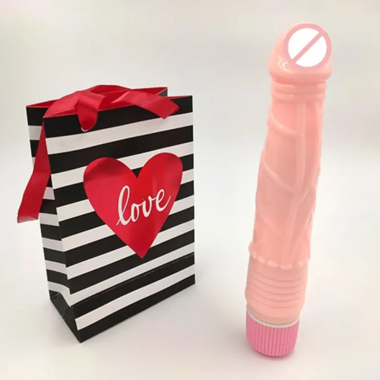 Pink Cap Hot Boy 7 Inch Vibrating Dildo