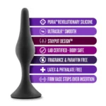 Anal Adventures Small Platinum Silicone Plug Women