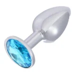 Jewel Metal Anal Plug with Crystal Design