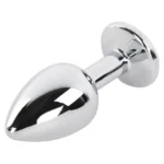 Jewel Metal Anal Plug with Crystal Design