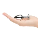 Jewel Metal Anal Plug With Crystal Design - Image 4