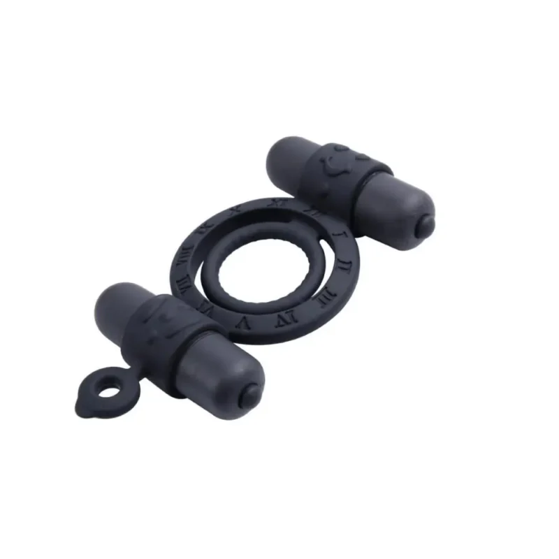 Dual Bullet Vibrating Penis Cock Ring