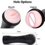 Vagina Shape Vibrating Sex Toy for Men Realistic Girl Cup Masturbator
