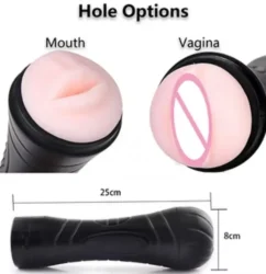 Vagina Shape Vibrating Sex Toy for Men Realistic Girl Cup Masturbator