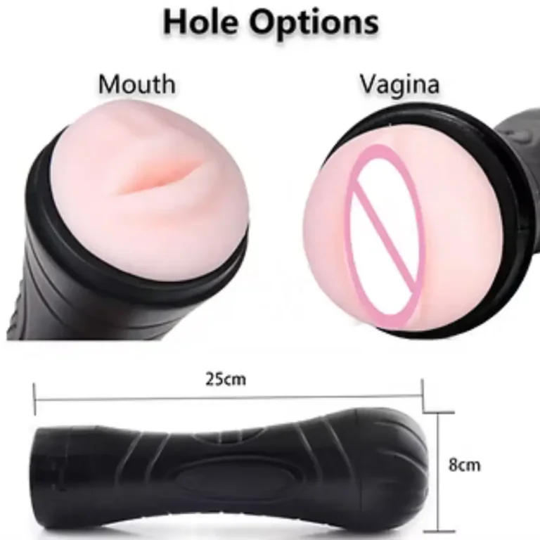 Vagina Shape Vibrating Sex Toy for Men Realistic Girl Cup Masturbator