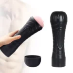 Vagina Shape Vibrating Sex Toy for Men Realistic Girl Cup Masturbator - Image 4